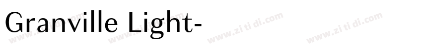 Granville Light字体转换